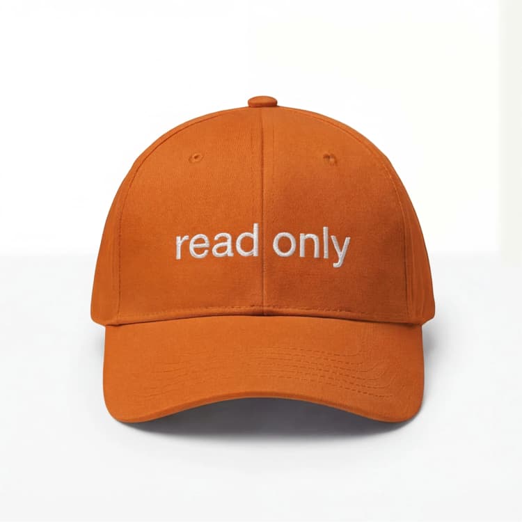 Кепка «Read Only» — orange — фото 1 из 2